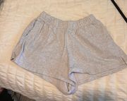 grey sweat shorts