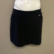 Greg Norman Black Women’s Pull-On Athletic Skort with Built-In Shorts- XL