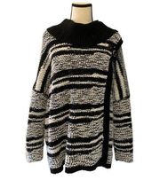 Calvin Klein | Drape neck wrap style oversized sweater