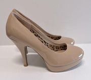Kenneth Cole patent nude pumps