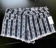 Blk/Wht Steampunk Gear Shorts Size5