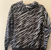 2/$10 Zebra stripe workout hoodie JUST BE