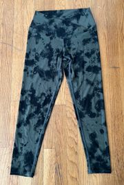 Green & Black Tie Dye Leggings