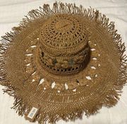 Boutique straw hat, never worn