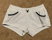 Oiselle Track XC Running Gray Mesh Pockets Athletic Shorts 4