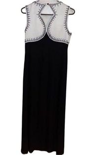 Liz Claiborne Black White  Maxi Dress