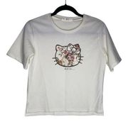 Miaoer Top Size Small NO TAG Women's Hello Kitty Art Is... Printed Shirt Floral