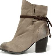 Keeping It Chill Taupe Oil Finish Slouchy Ankle Boots. Sizes 8 & 6.5. NEW IN BOX