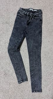 Faded Black Skinny Jeans