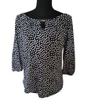 Erin Blair Black and White Polka Dot Polka Dot Blouse