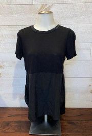 Wilfred Aritzia Black Silk Short Sleeve