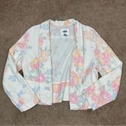 Old Navy | Linen Blend Floral Pastel Blazer