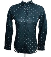 NWT  Cotton Lawn Dots Printed Long Sleeve Shirt