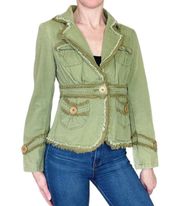 Retro Y2K  Green Utility Girly Jacket