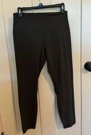 lululemon align leggings size 10 graphite gray, 25”