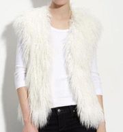 White Faux Fur Vest