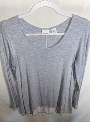 Kenar Casual Tunic Women’s Size Medium Gray Long Sleeve Round Neck