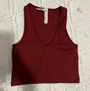 AURORA SEAMLESS CROP RIB TANK