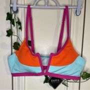 Zaful bikini top color block