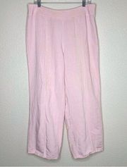 Jones Wear Linen Blend Women’s Size 16 Baby Pink Crop Pants