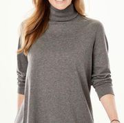 Woman Within gray turtle neck top size 1X