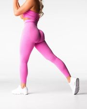 Bubble Gum Pink Lift Seamless Leggings Tights