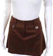 TRINA TURK stretch brown mini skirt