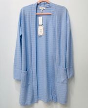 NWT Baby pale Blue  cardigan duster sz small