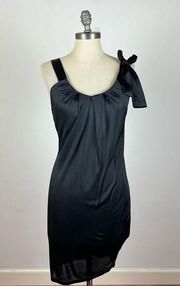 Maje Charcoal Tie Shoulder Dress