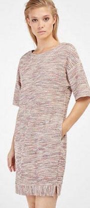 Massimo Dutti Knit Woven Mini Dress