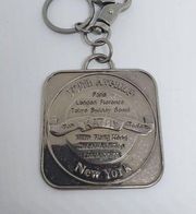 Kathy Van Zeeland Silver Colored Keychain