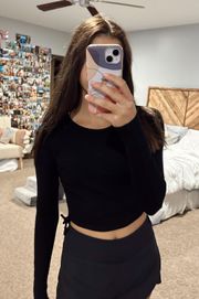 Cinched Long Sleeve Crop Top