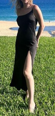 Black Silk Cocktail Dress