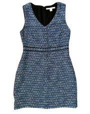 Leelou Blue Tweed Shift Dress