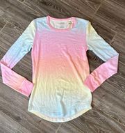 Women’s Victoria secret pink ombré viscose soft lounge top XS extra small NWT