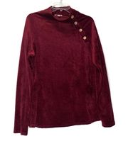 Maroon Long Sleeve Top Large