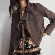 Hutch Faux Suede Moto Jacket 