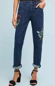Anthropologie Pilcro & Letterpress Sequin Slim Boyfriend Jeans Size 31