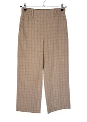 Aritzia Wilfred Wool Cashmere Flannel Pull On Plaid Easy Pant