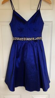 Royal Blue Homecoming Dress