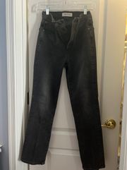 slim semi-boot cut jeans