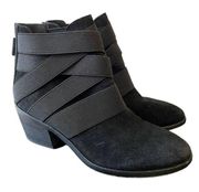 Eileen Fisher Willis Black Suede Bootie Women's SZ 7.5 System