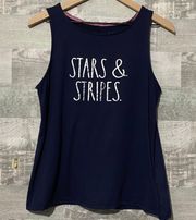 STARS & STRIPES July Tank Top Dark Blue Ladies MED