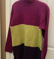 Westbound mock neck cotton knit sweater medium