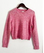 & Other Stories Cropped Pullover Wool Alpaca Sweater Pink Medium