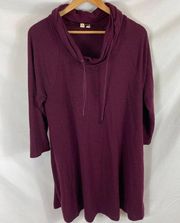 Cable & Gauge Maroon Sweatshirt Dress size medium