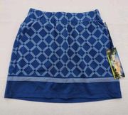 Kyodan Golf Womans Size XS Active Wear Skort Pockets Blue White