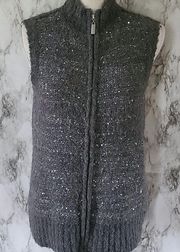 Charter Club sequin sweater vest size medium