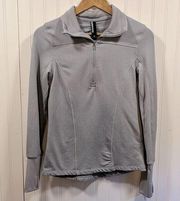 Mondetta light gray quarter zip pullover jacket