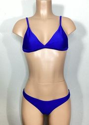 New. Seafolly blue ribbed bikini. Small. Retails $269